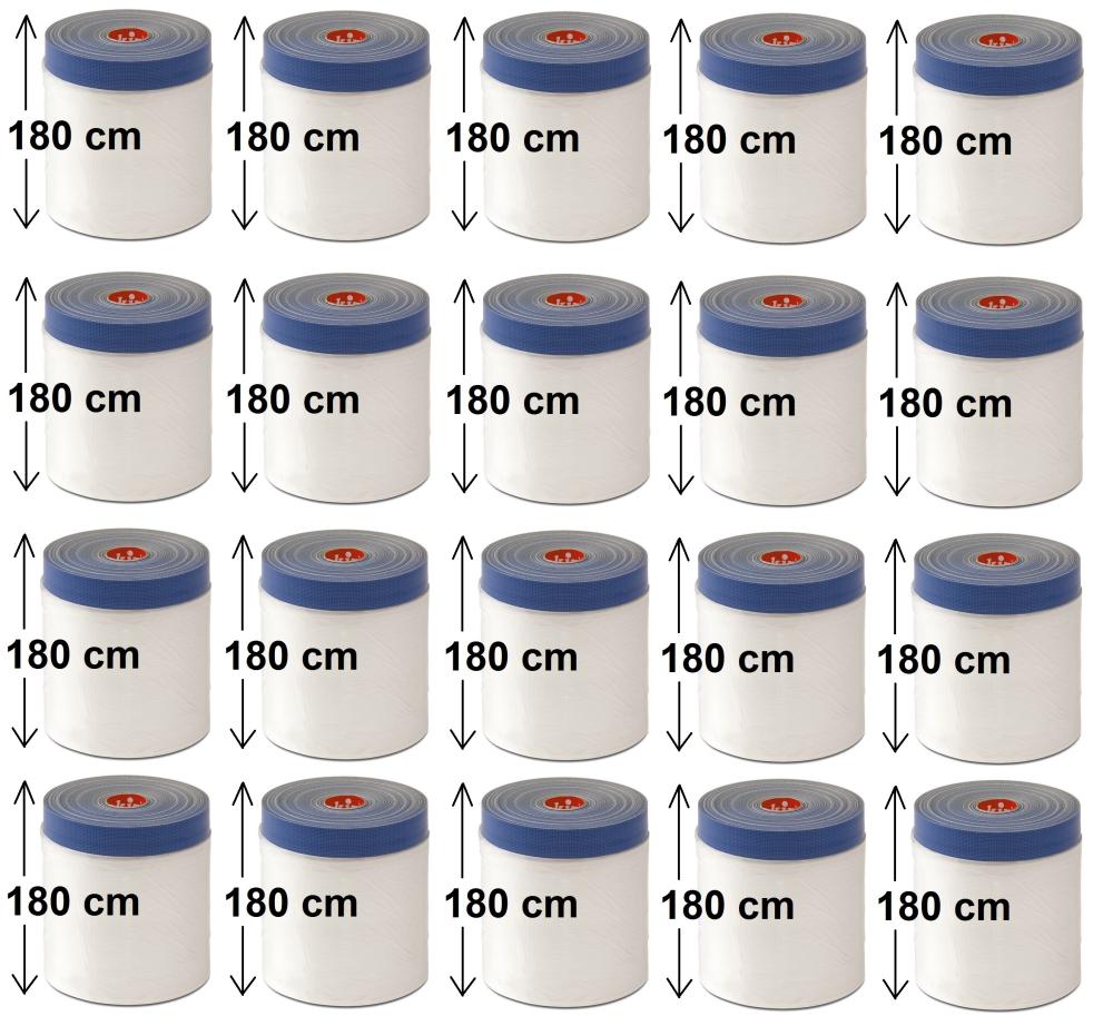 KIP Masker 3833 mit Gewebeband 1,80 m x 20 m - 20 Rollen